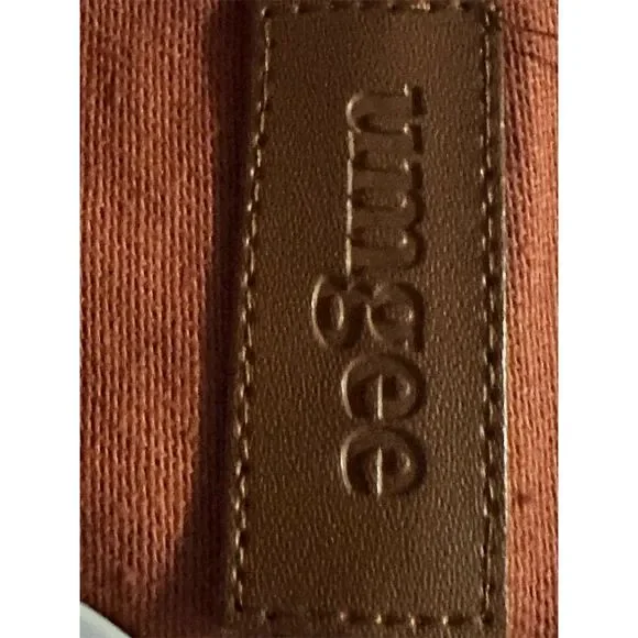 Umgee Women's Plaid Denim Jacket Rust Long Sleeve Size L Casual - Picture 4 of 6